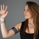 UCL designer Dani Clode with her ‘Third Thumb’ device.